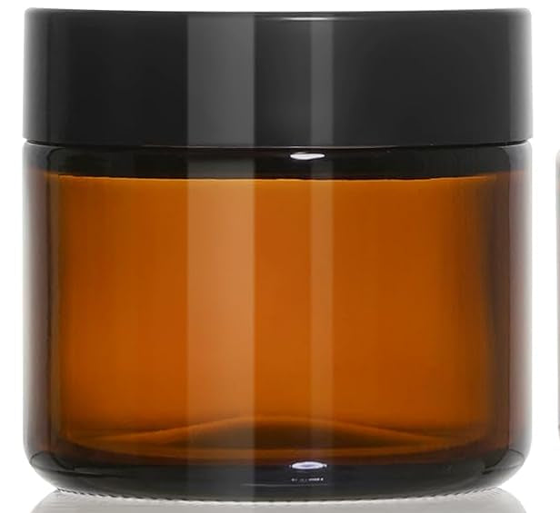 Amber Glass Jar 2oz