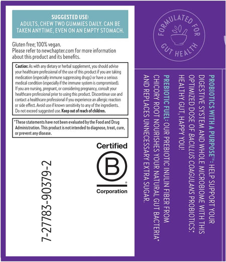 Suggested Use New Chapter All-Flora 60ct - Healthway