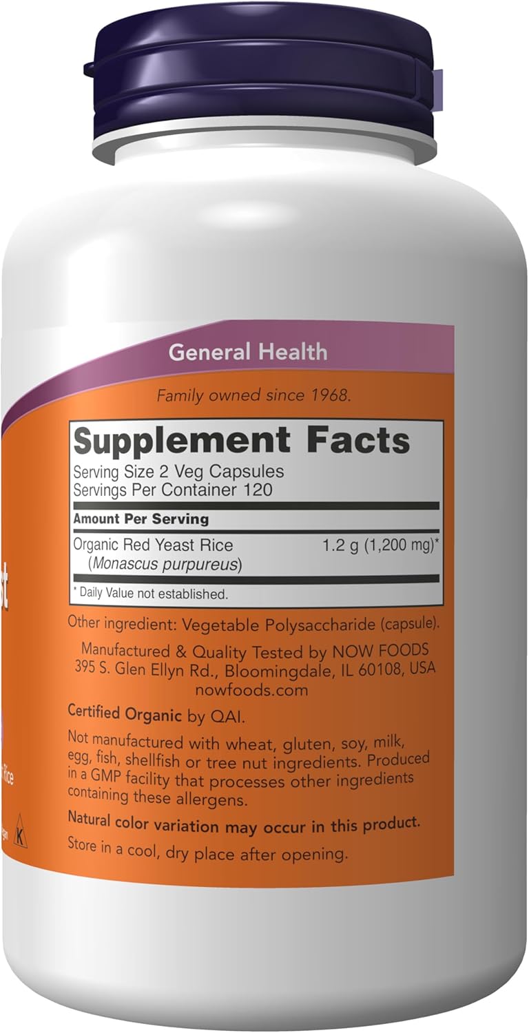 Now Red Yeast Rice 600mg 240vc