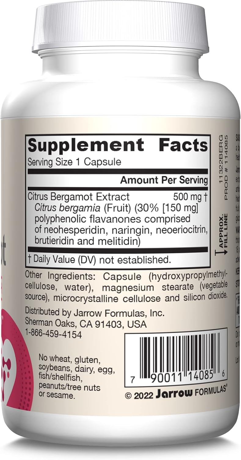 Jarrow Citrus Bergamot 500mg 60cp