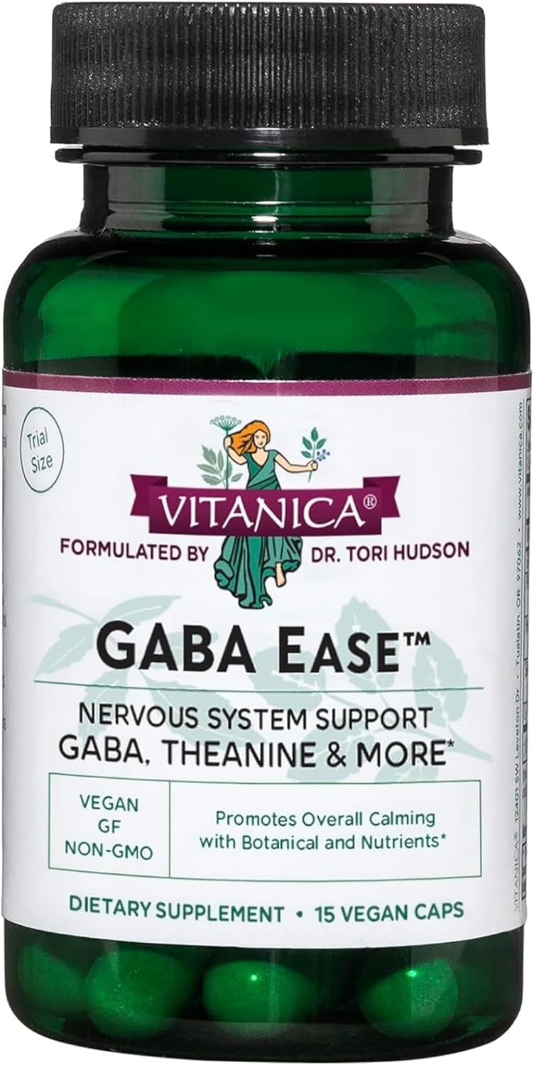 Front Label Vitanica GABA Ease 15cp | Healthway