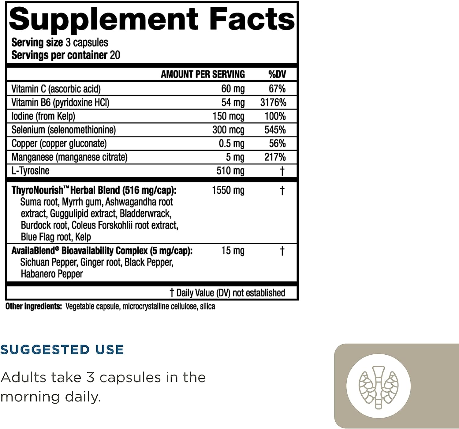 Ridgecrest ThyroNourish 60vc-[HealthWay]