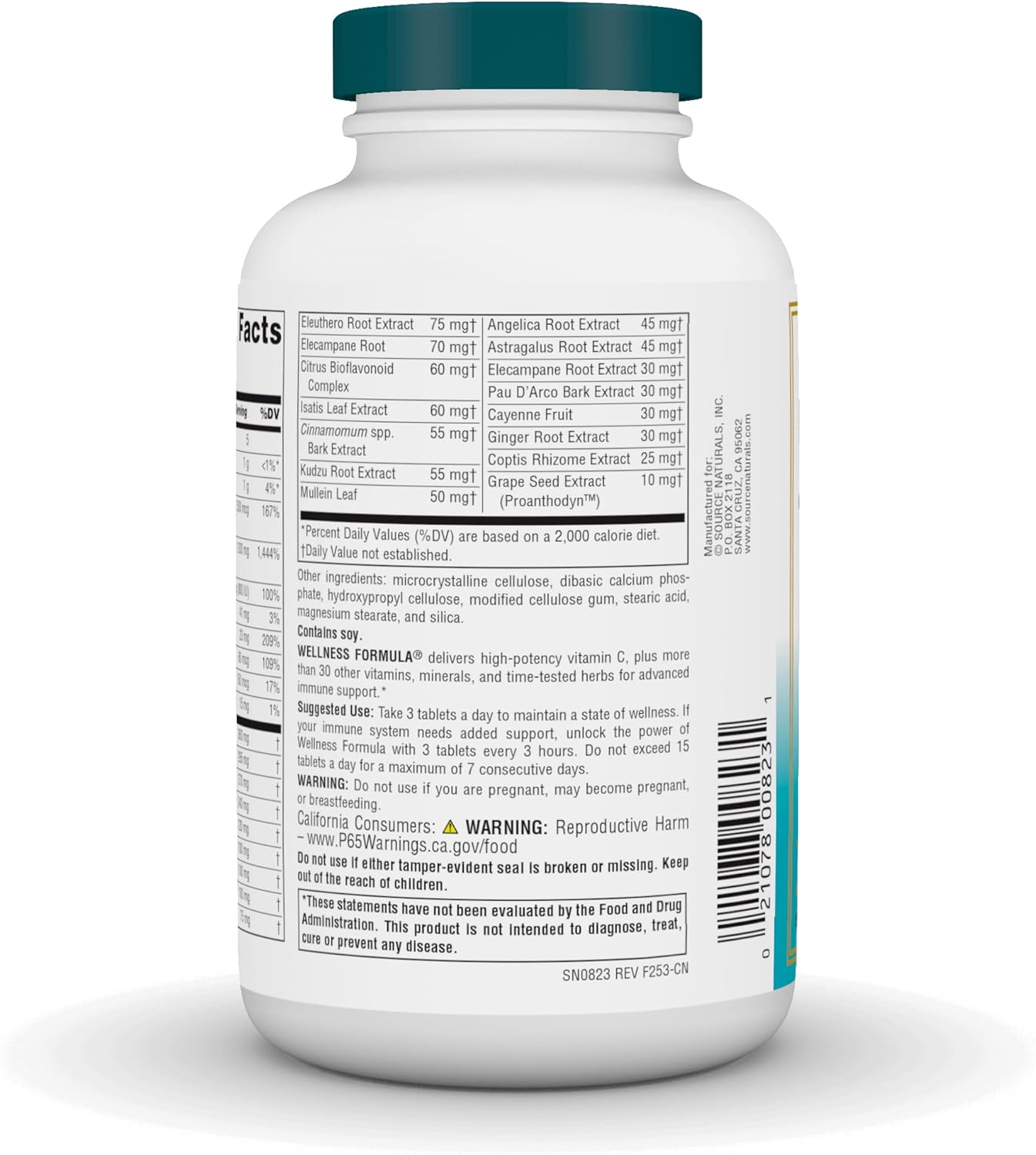 Source Naturals Wellness Formula 180tb