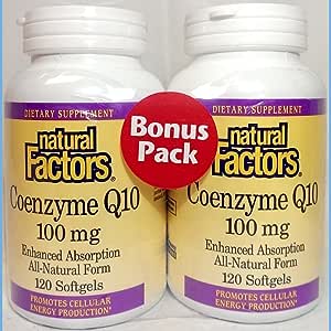 Nat Factors CoQ10 100mg 120sg 2x Bonus Pack-[HealthWay]