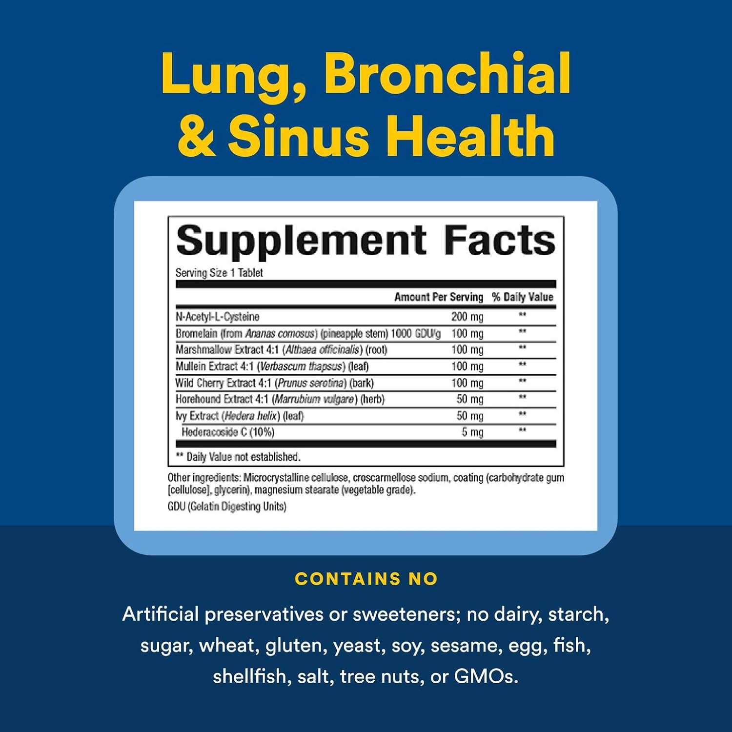 Natural Factors Lung, Bronchial and Sinus 45tb