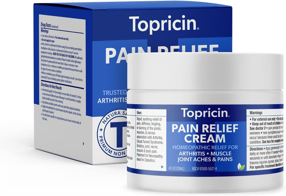 Topricin Pain Relief Cream 4oz