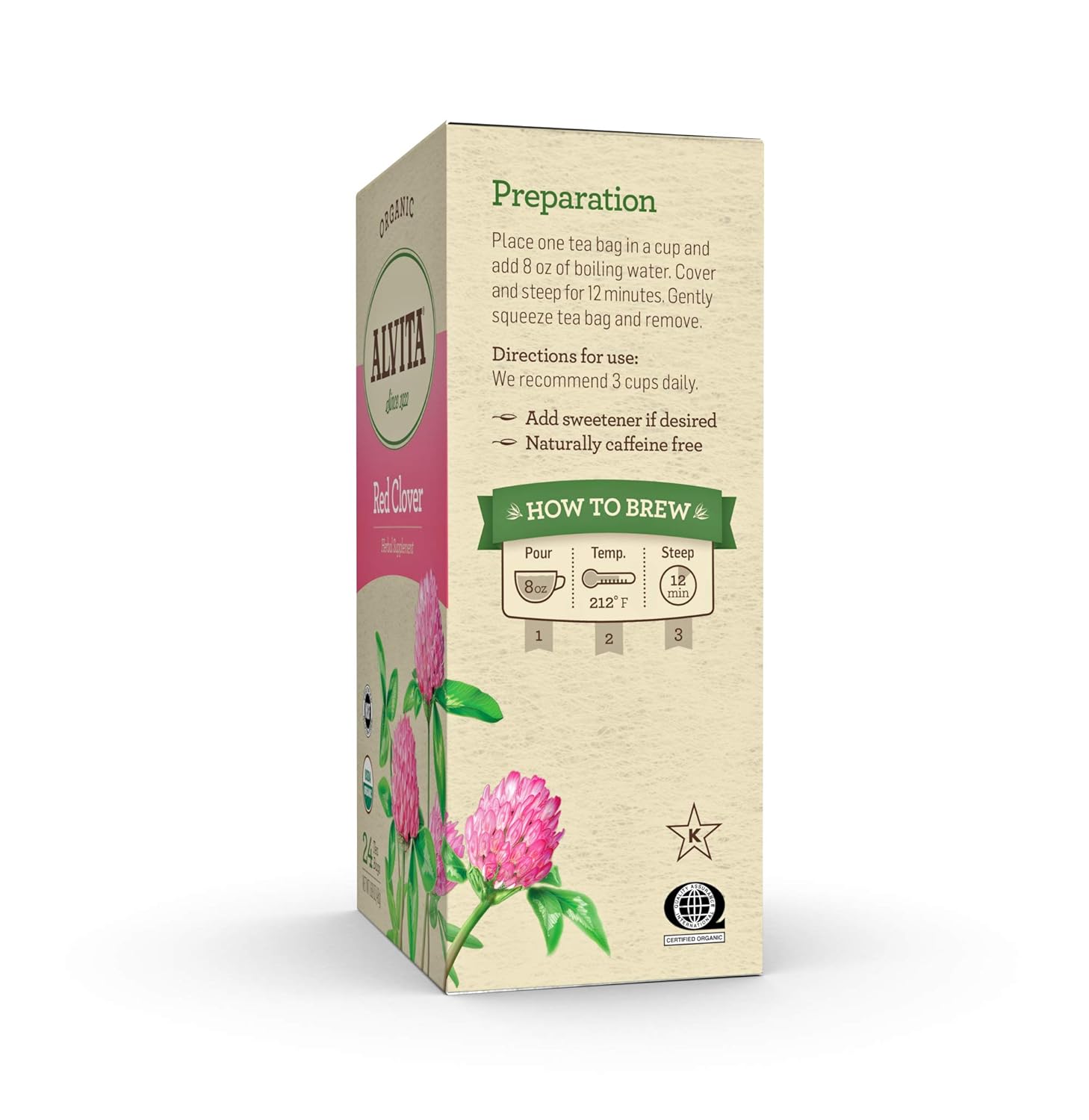 Alvita Red Clover Organic 16bg
