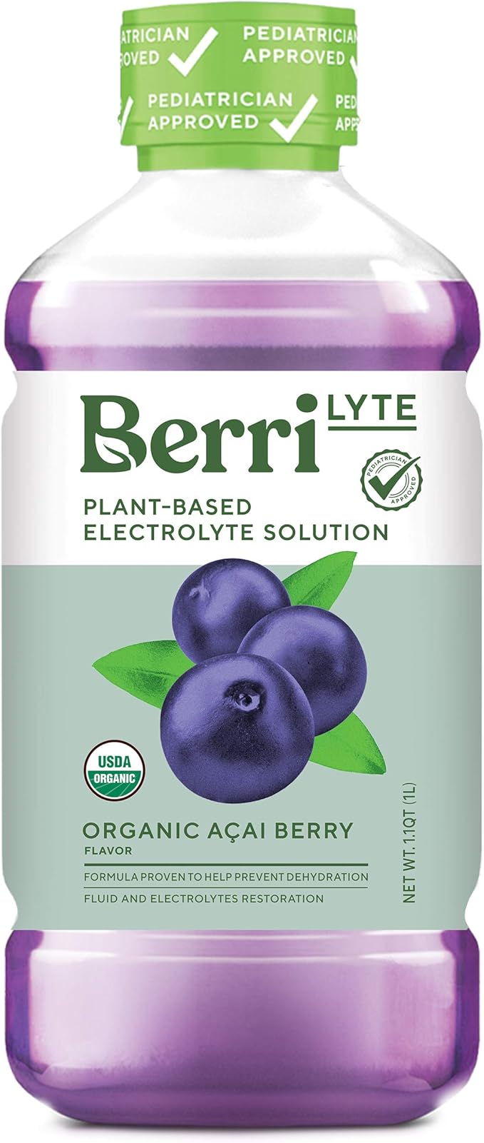 BerriLyte Electolyte Organic Acai 33oz