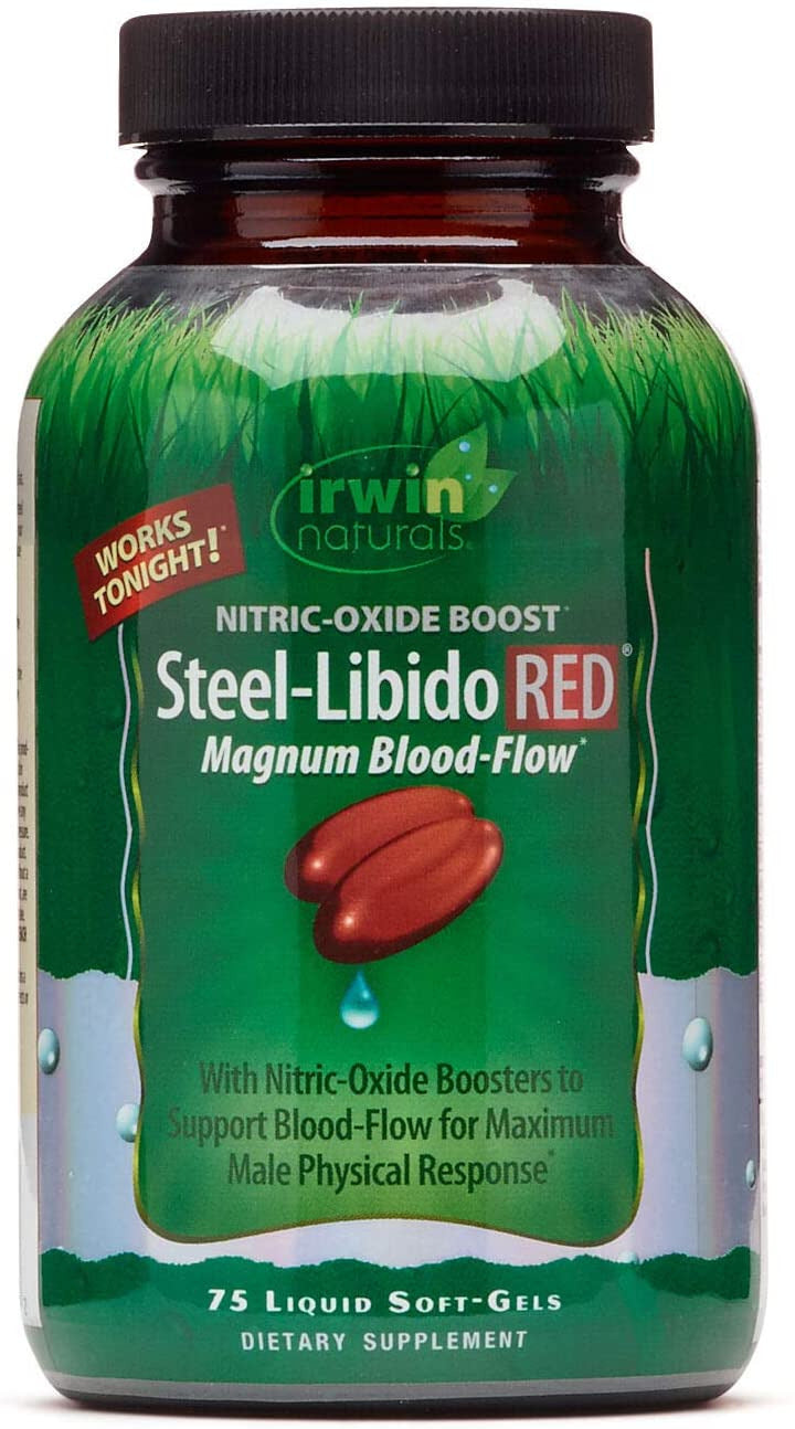 Front Label Irwin Steel Libido Red 75sg | Healthway