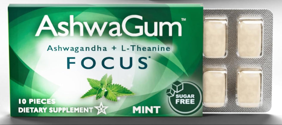 AshwaGum Focus Gum Mint 