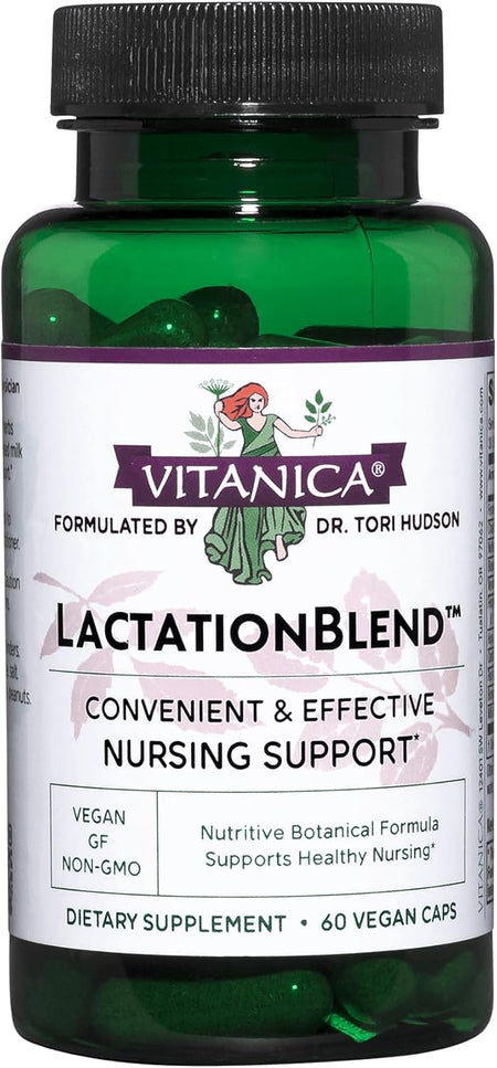 Front Label Vitanica Lactation Blend 60cp | Healthway