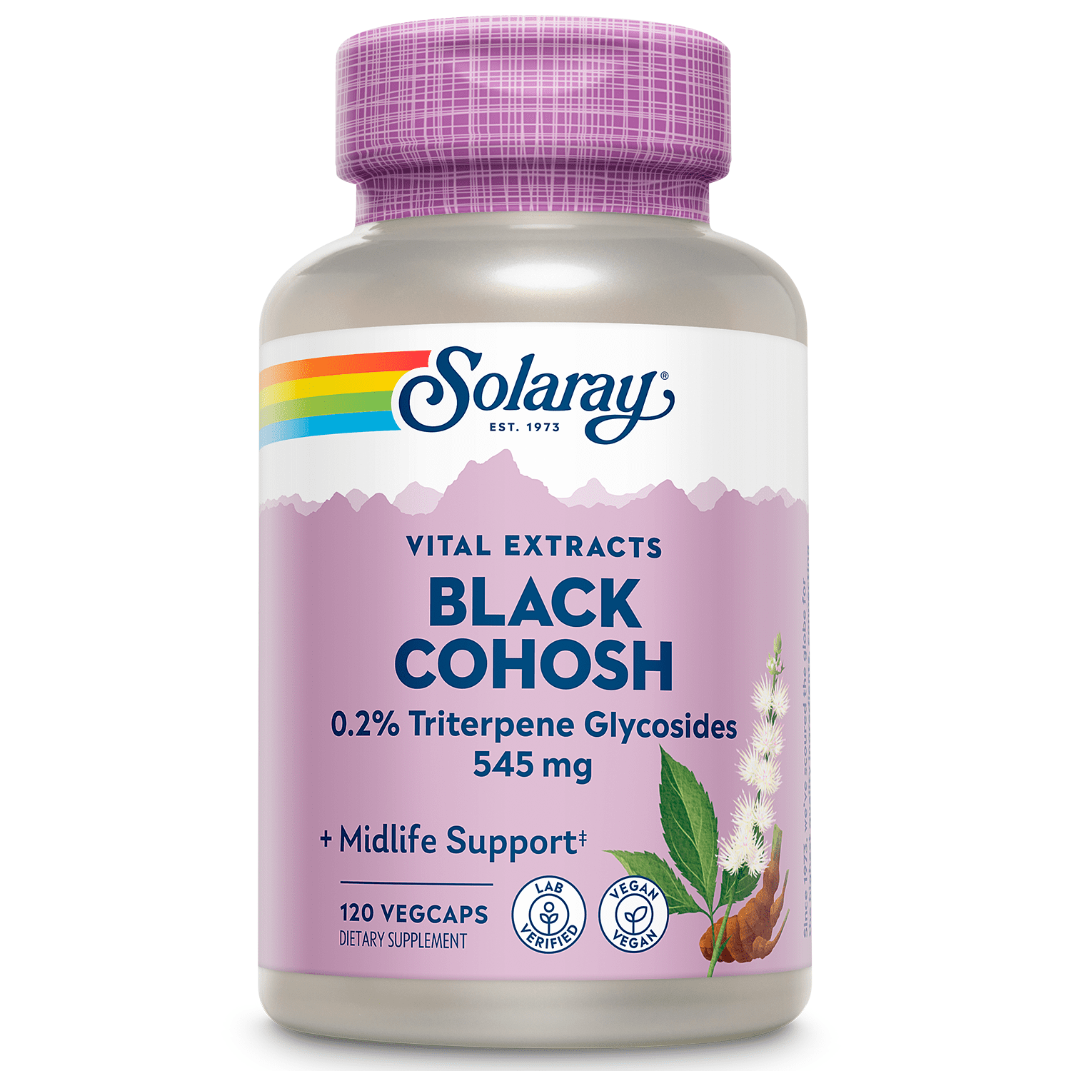 Solaray Black Cohosh Ext 120cp-[HealthWay]