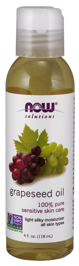 Now Grapeseed Oil 4oz-[HealthWay]