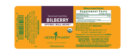Herb Pharm Bilberry 1oz-[HealthWay]