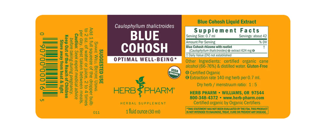 Herb Pharm Blue Cohosh 1oz-[HealthWay]