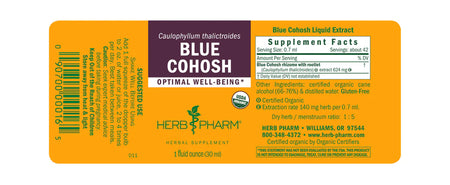 Herb Pharm Blue Cohosh 1oz-[HealthWay]