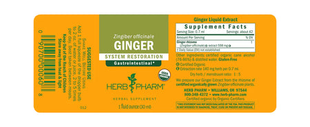 Herb Pharm Ginger 4oz-[HealthWay]