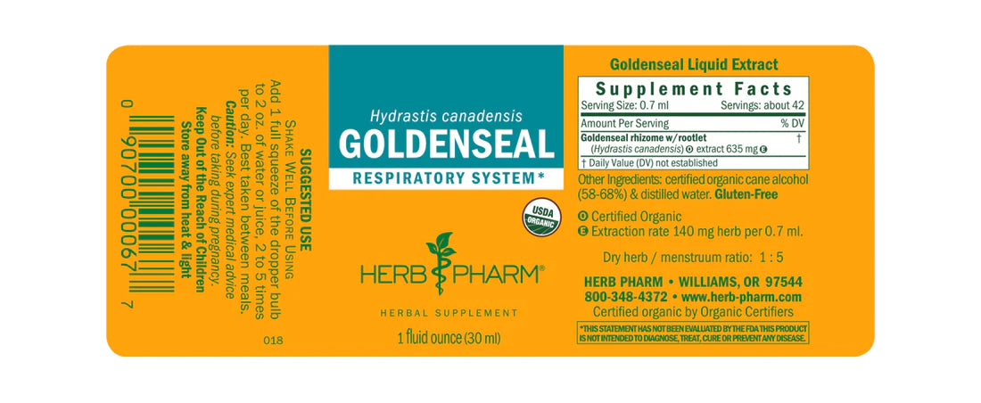 Herb Pharm Goldenseal 1oz