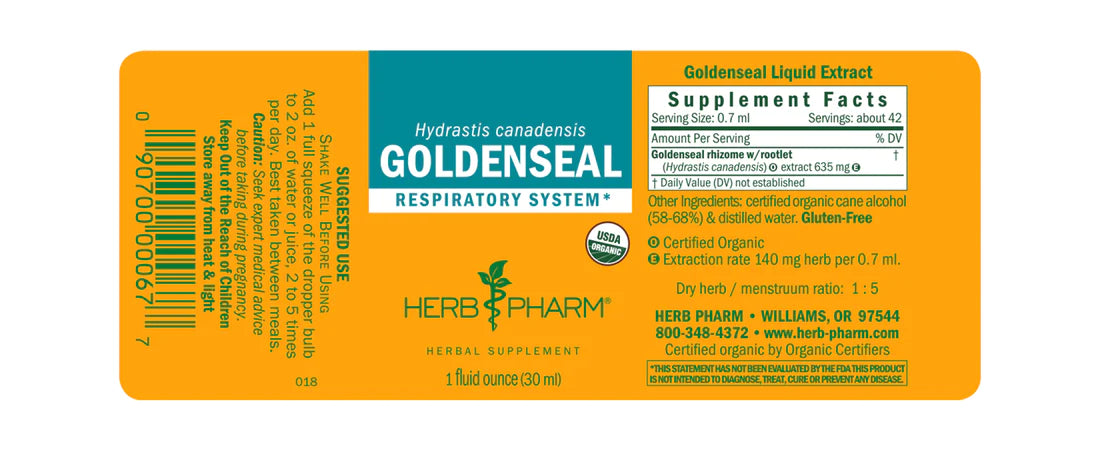 Herb Pharm Goldenseal 1oz-[HealthWay]