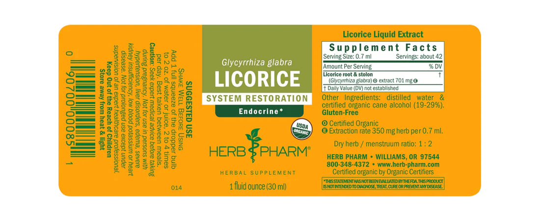 Herb Pharm Licorice 1oz-[HealthWay]