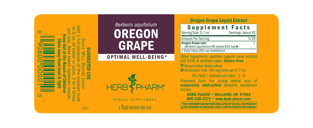 Herb Pharm Oregon Grape 1oz-[HealthWay]