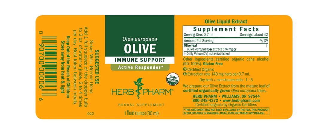 Herb Pharm Olive Leaf 1oz-[HealthWay]