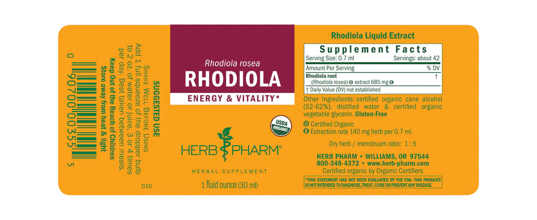 Herb Pharm Rhodiola 1oz-[HealthWay]