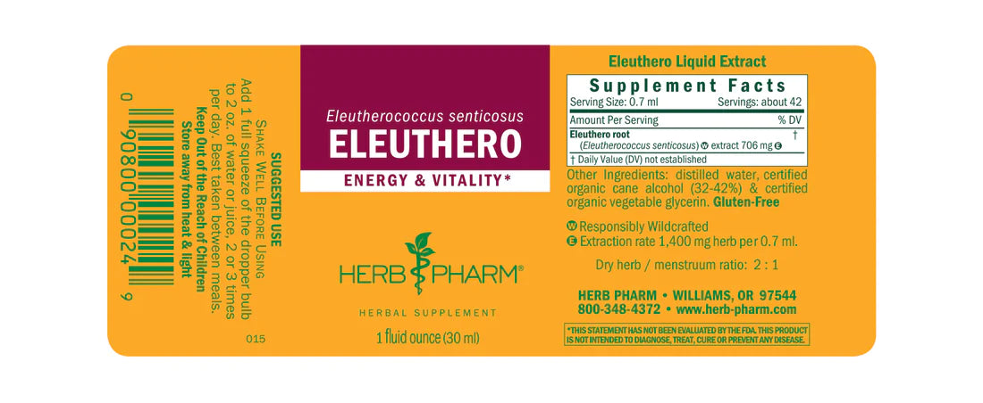 Herb Pharm Eleuthero 1oz-[HealthWay]