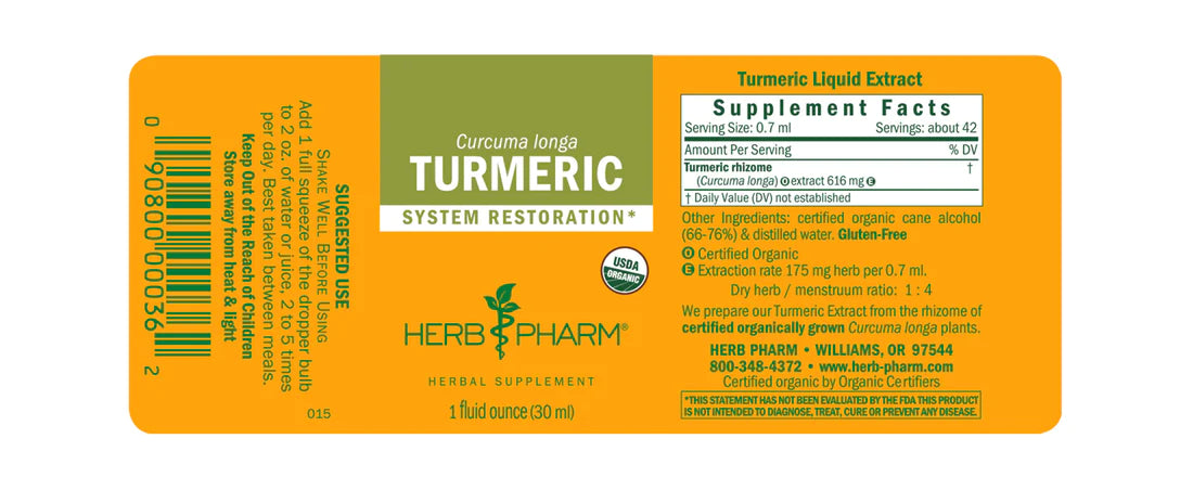 Herb Pharm Turmeric 1oz-[HealthWay]