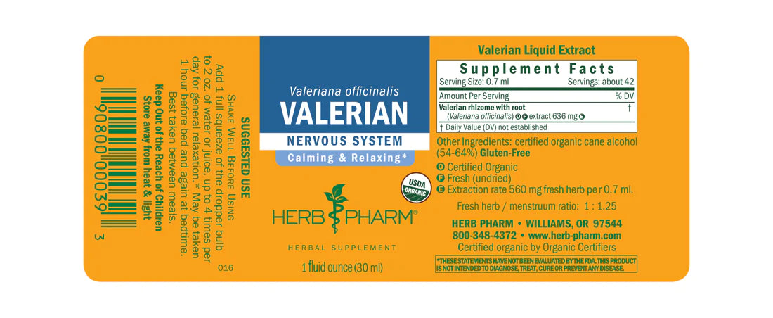 Herb Pharm Valerian 1oz