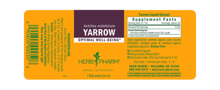 Herb Pharm Yarrow 1oz-[HealthWay]