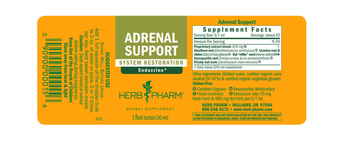 Herb Pharm Adrenal Support 1oz-[HealthWay]