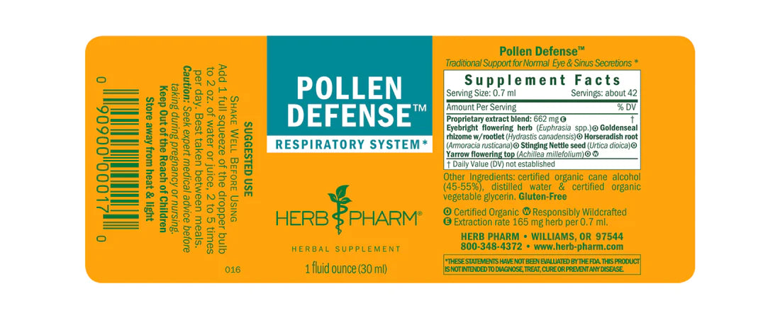 Herb Pharm Pollen Defense 1oz-[HealthWay]