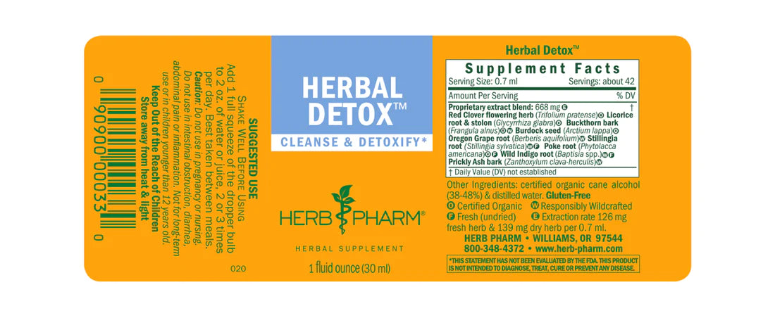 Herb Pharm Herbal Detox 1oz-[HealthWay]