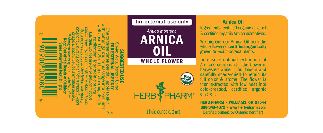 Herb Pharm Arnica Oil 1oz-[HealthWay]