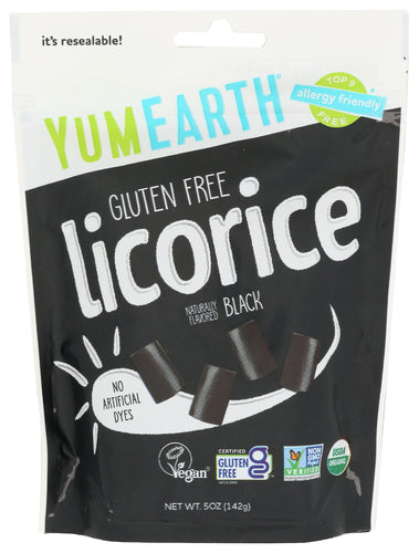 Yum Earth Licorice Black 5oz