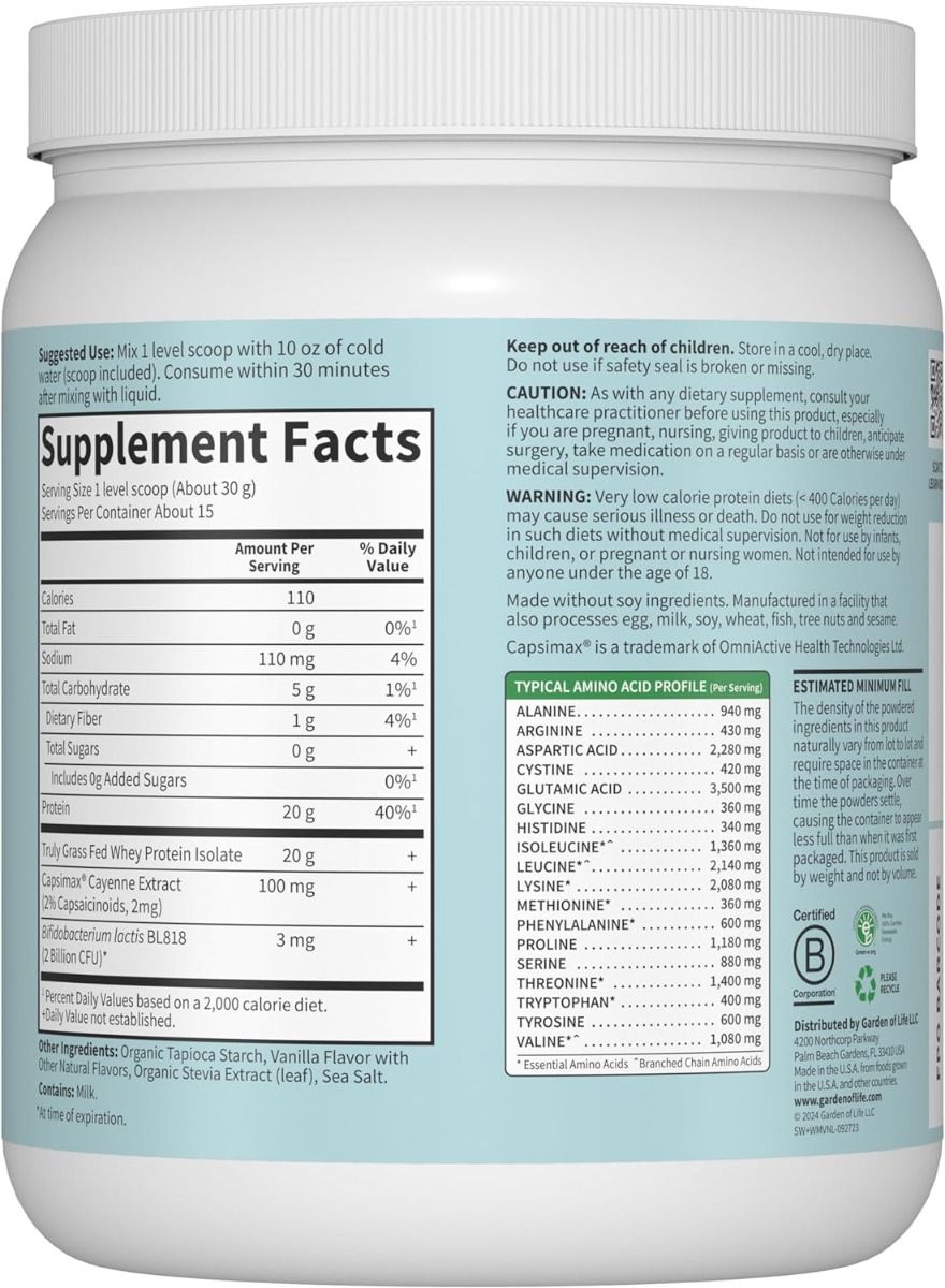 Garden of Life Sport Whey Weight Management 15oz