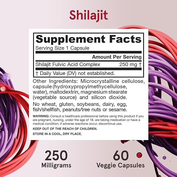 Jarrow Shilajit 250mg 60c
