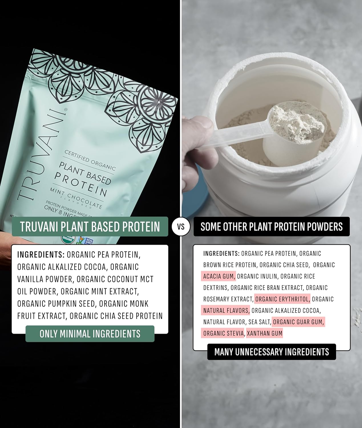 Truvani Protein Mint Chocolate 24oz
