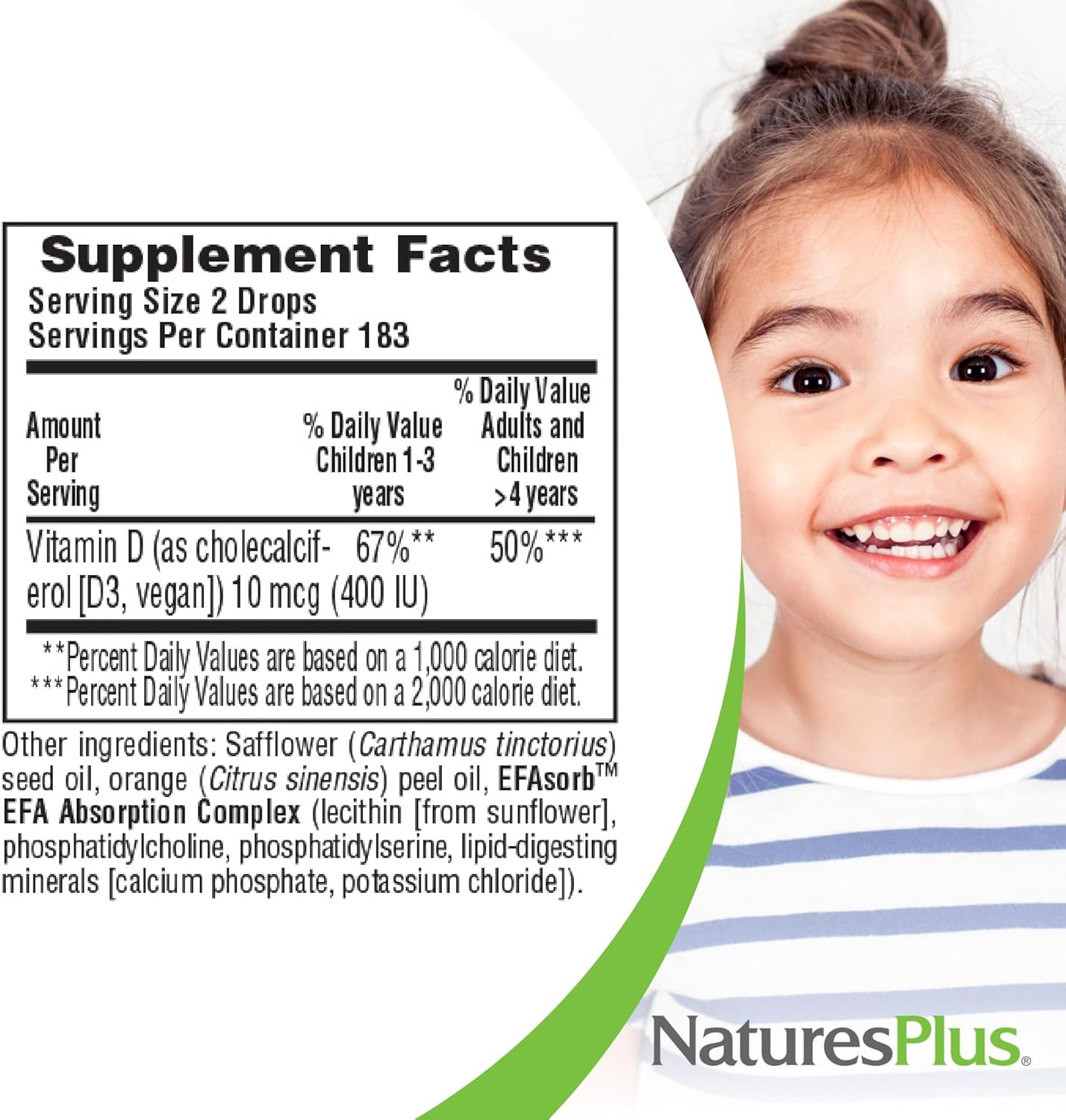 Natures Plus Animal Parade Vitamin D3 Liquid Drops .3oz