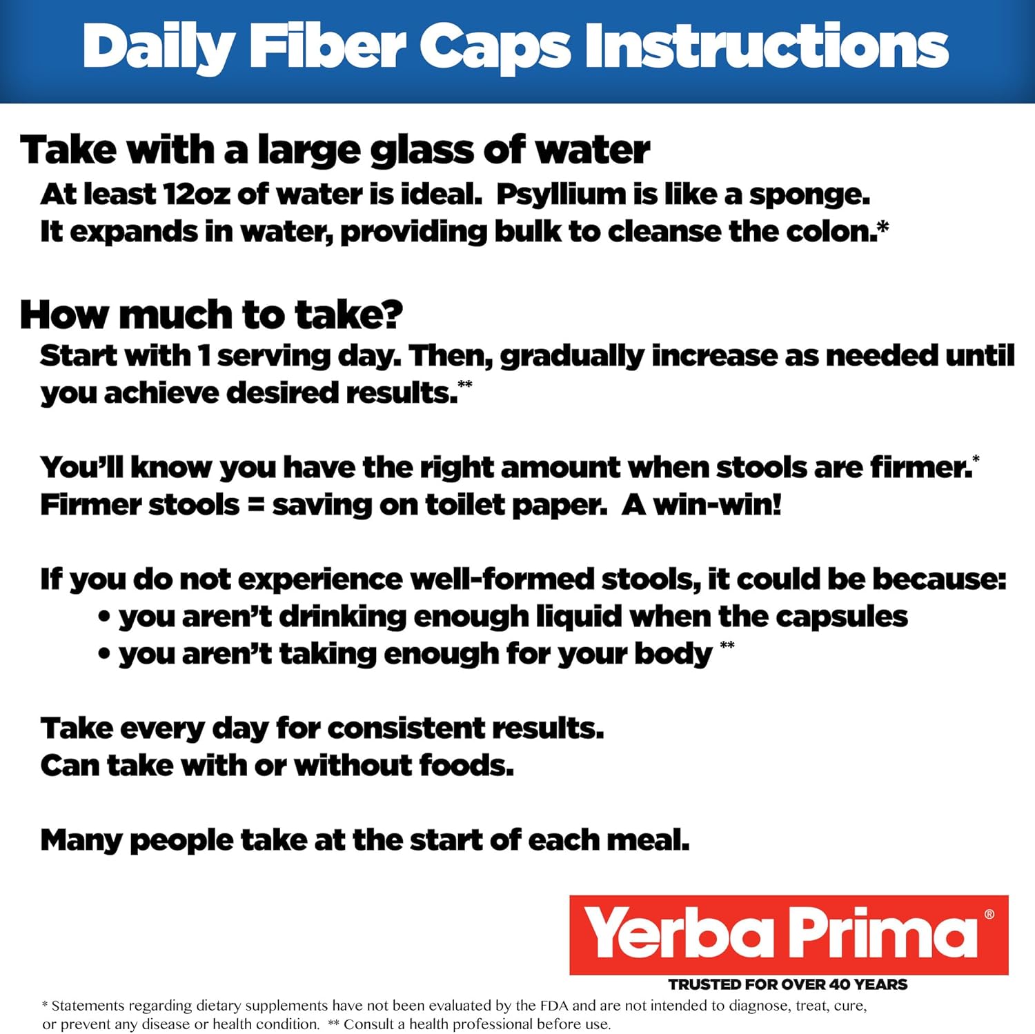 Yerba Prima Daily Fiber 180cp