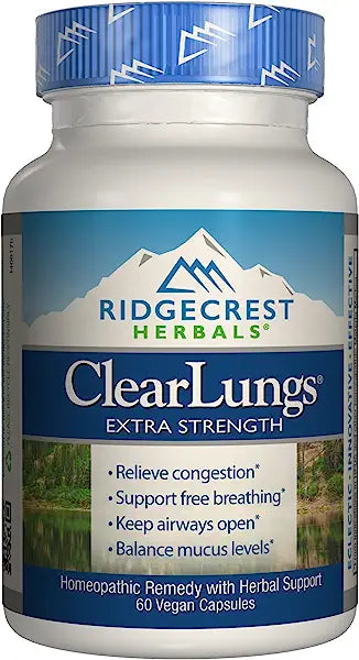 Ridgecrest ClearLungs Extra 60cp-[HealthWay]