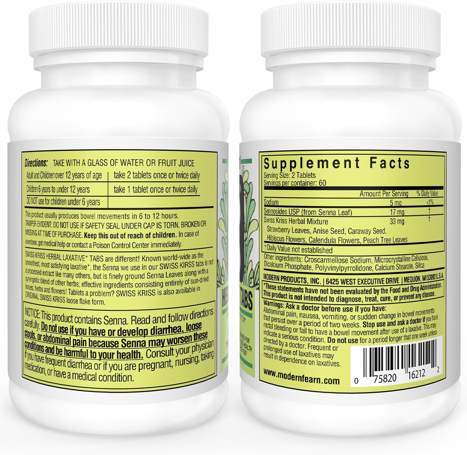 Swiss Kriss side label at HealthWay