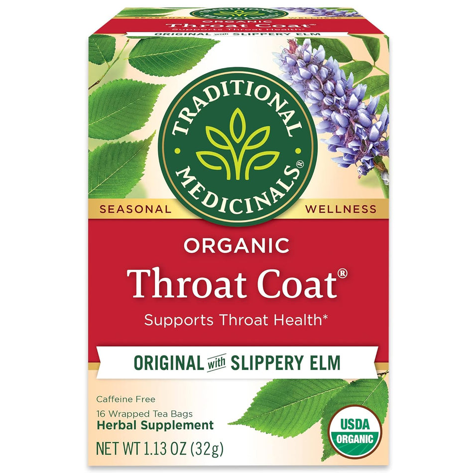 Traditional Medicinals Tea Throat Coat 16bg