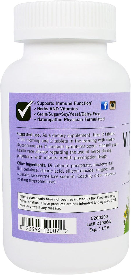 Back Label Eclectic Vita Biotic 150cp | Healthway