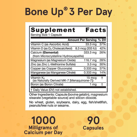 Jarrow Bone Up 3 Per Day 90cp-[HealthWay]