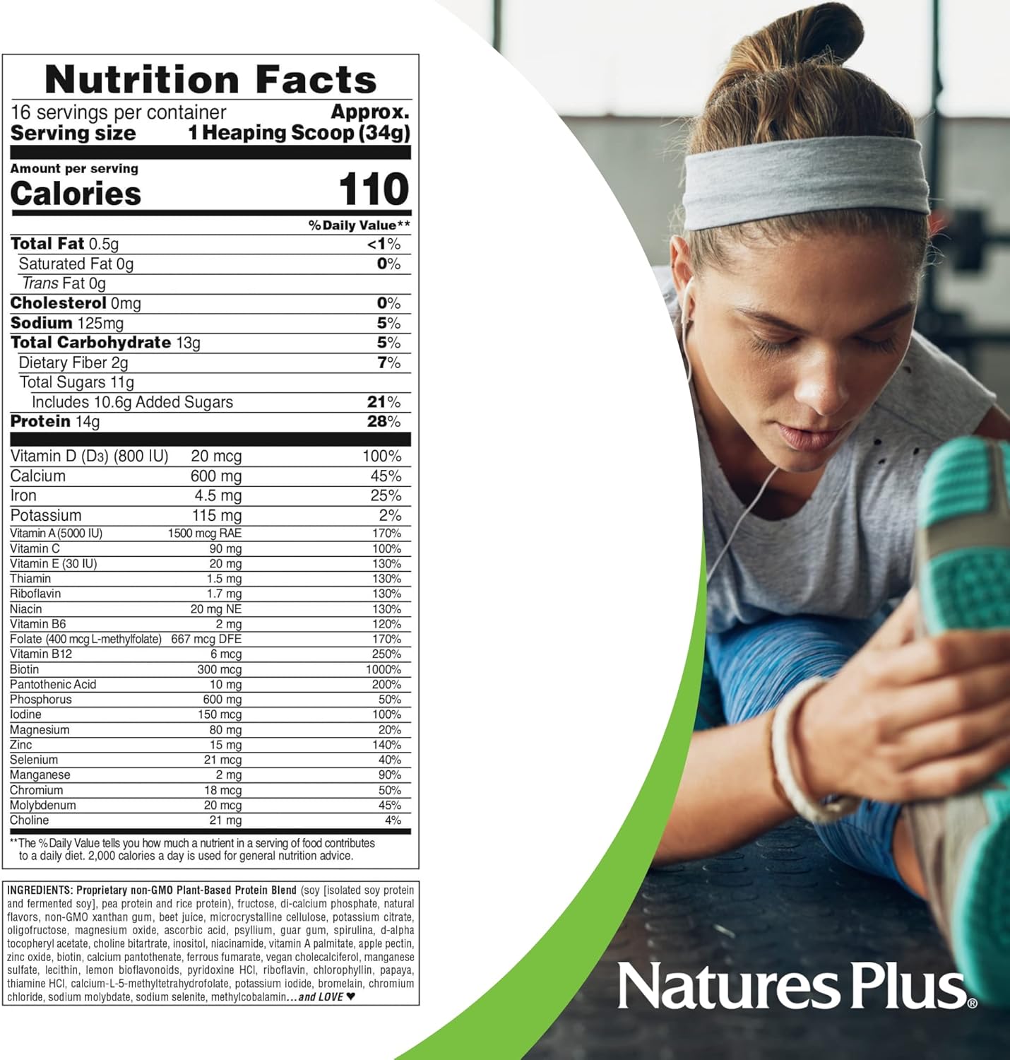Natures Plus Spiru-tein Strawberry 1.2lb