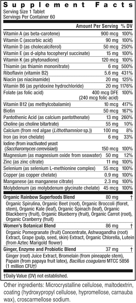 Women's Multi - Rainbow Light Women's One Multivitamin