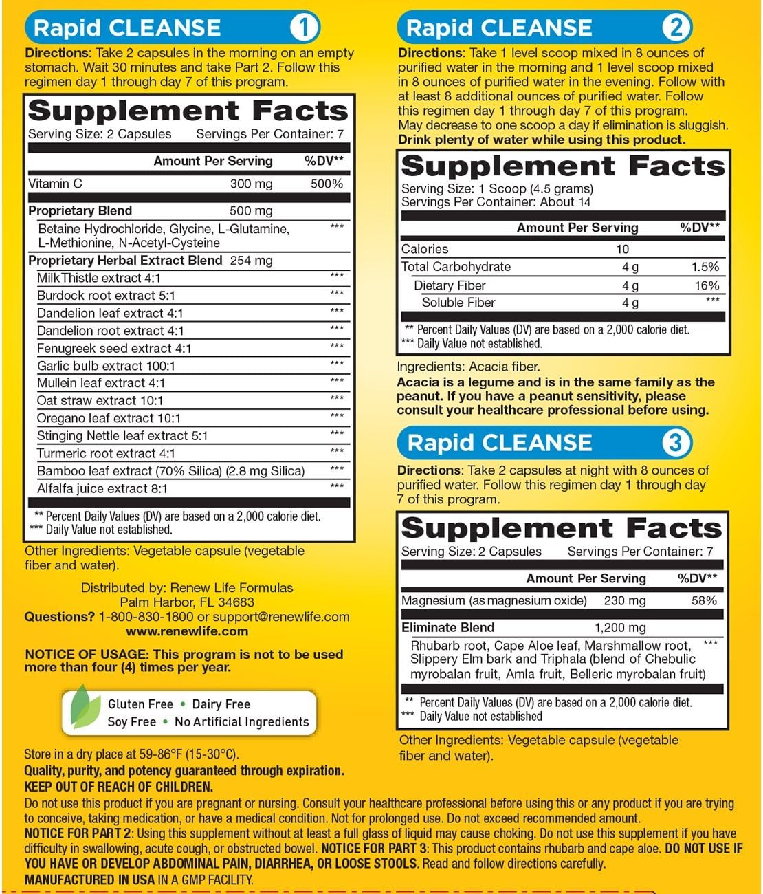 Renew Life 7 Day Rapid Cleanse 3pc-[HealthWay]