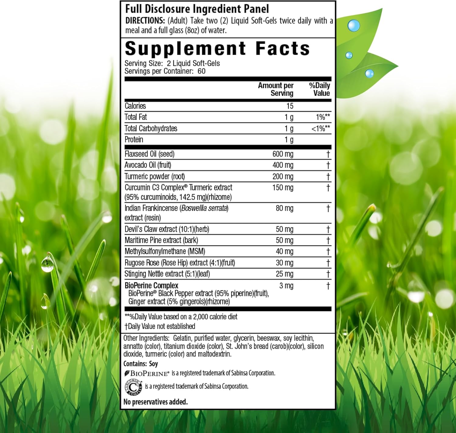 Irwin Naturals Whole Body Turmeric 120sg